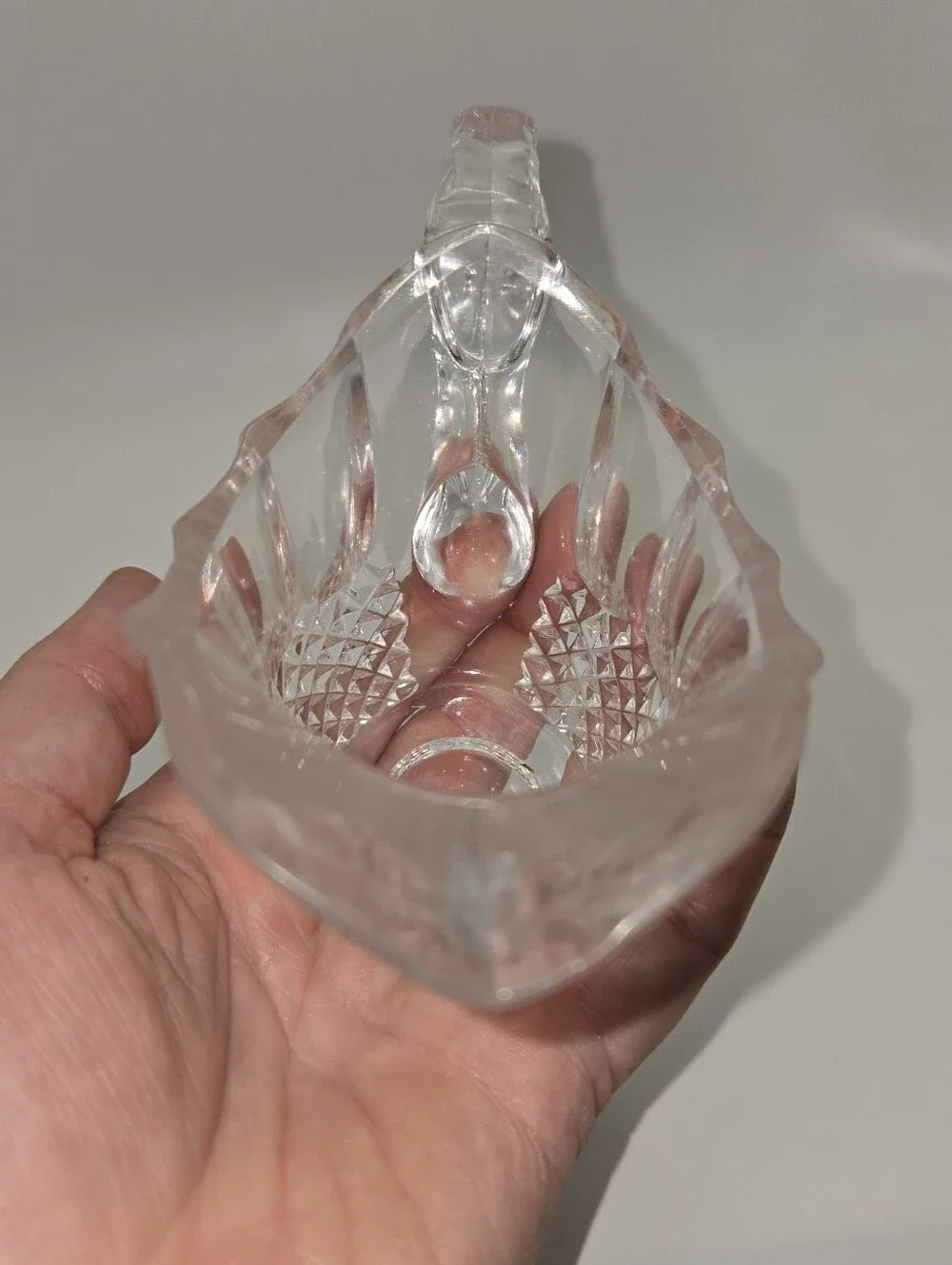 Vintage Glass Creamer Germany Small Chip